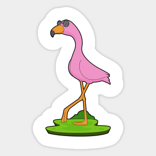 Flamingo Sunglasses Sticker